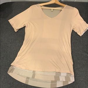 Burberry Brit check reversible tee t shirt